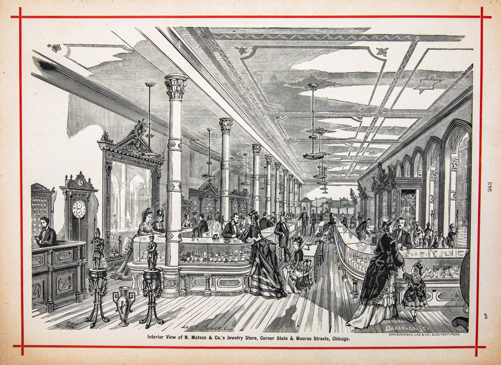exceptionally rare 1873 merchants and manufacturers of chicago : being a complete history of our mercantile and manufacturing interests, and their progress since the fire : illustrated with upwards of one hundred fine wood engravings, printed with chas. e