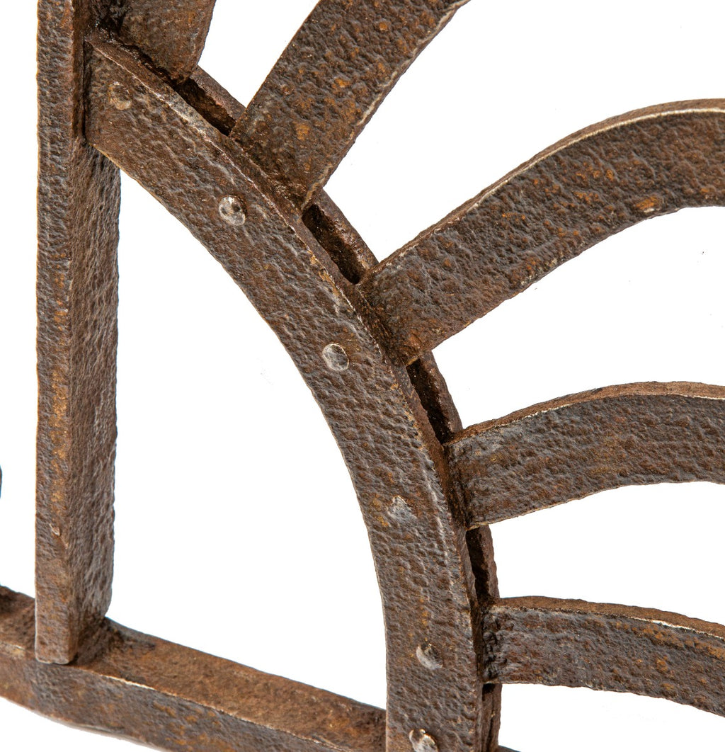 exceptional hand wrought and riveted wrought iron milwaukee mansion exterior gate ornament attributed to cyril colnik