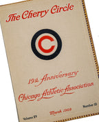 rare 1909 chicago athletic association building cherry circle hardbound anniversary issue