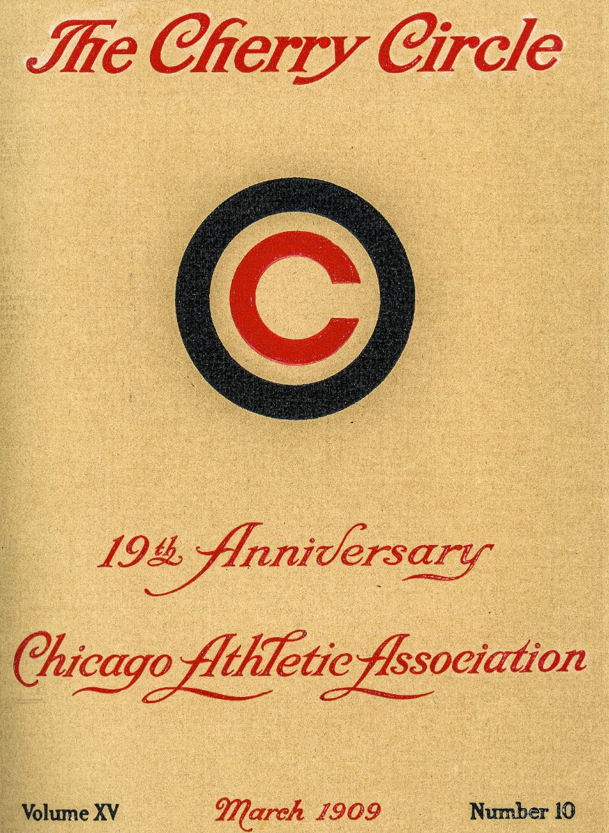 rare 1909 chicago athletic association building cherry circle hardbound anniversary issue