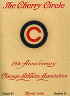 rare 1909 chicago athletic association building cherry circle hardbound anniversary issue