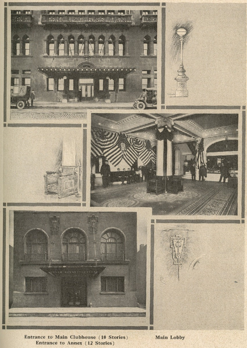 rare 1909 chicago athletic association building cherry circle hardbound anniversary issue