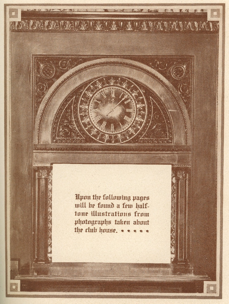 rare 1909 chicago athletic association building cherry circle hardbound anniversary issue