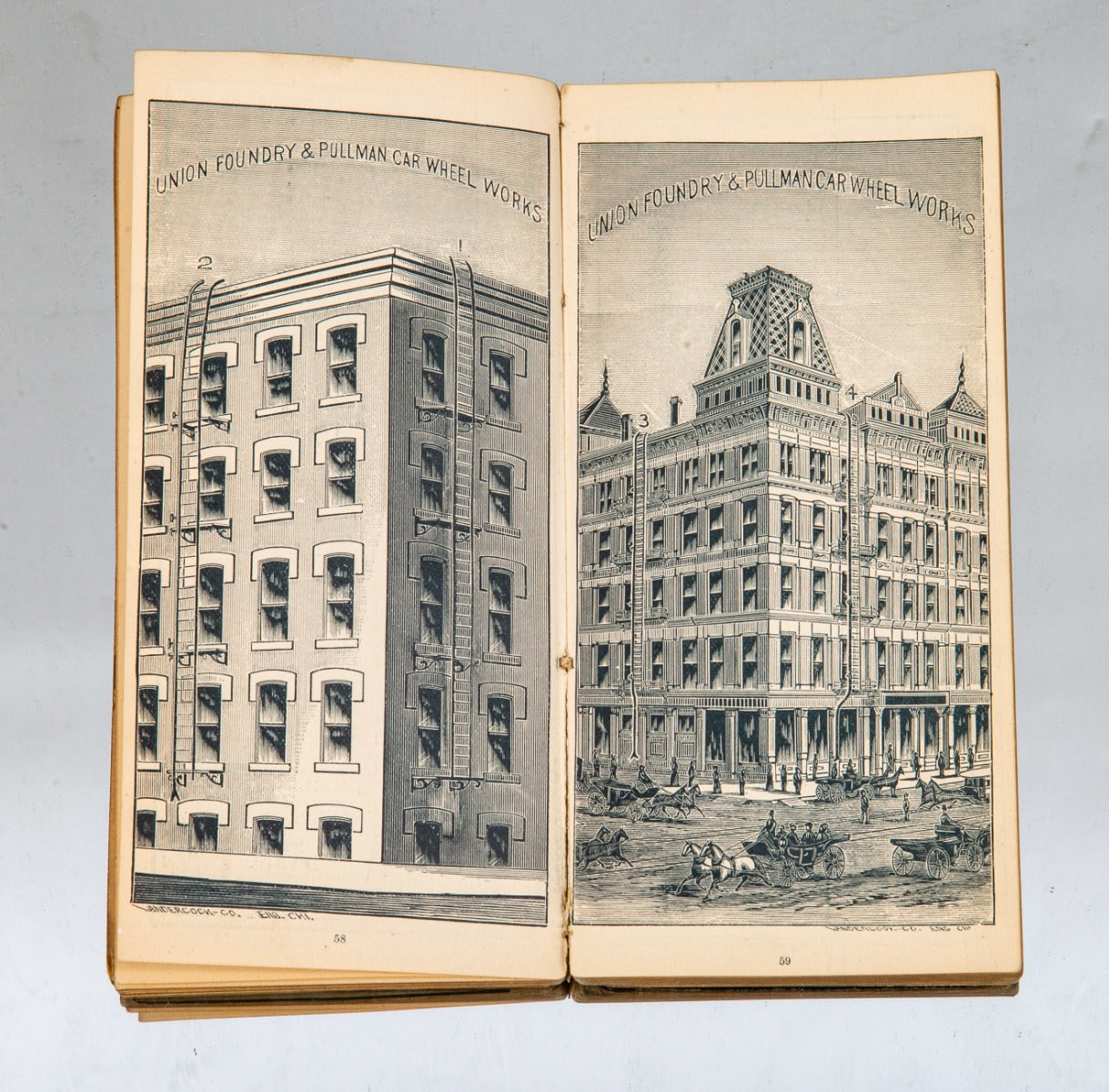 rare and highly sought after 1886 chicago-based union foundry company catalog with john edelamnn-designed ornament