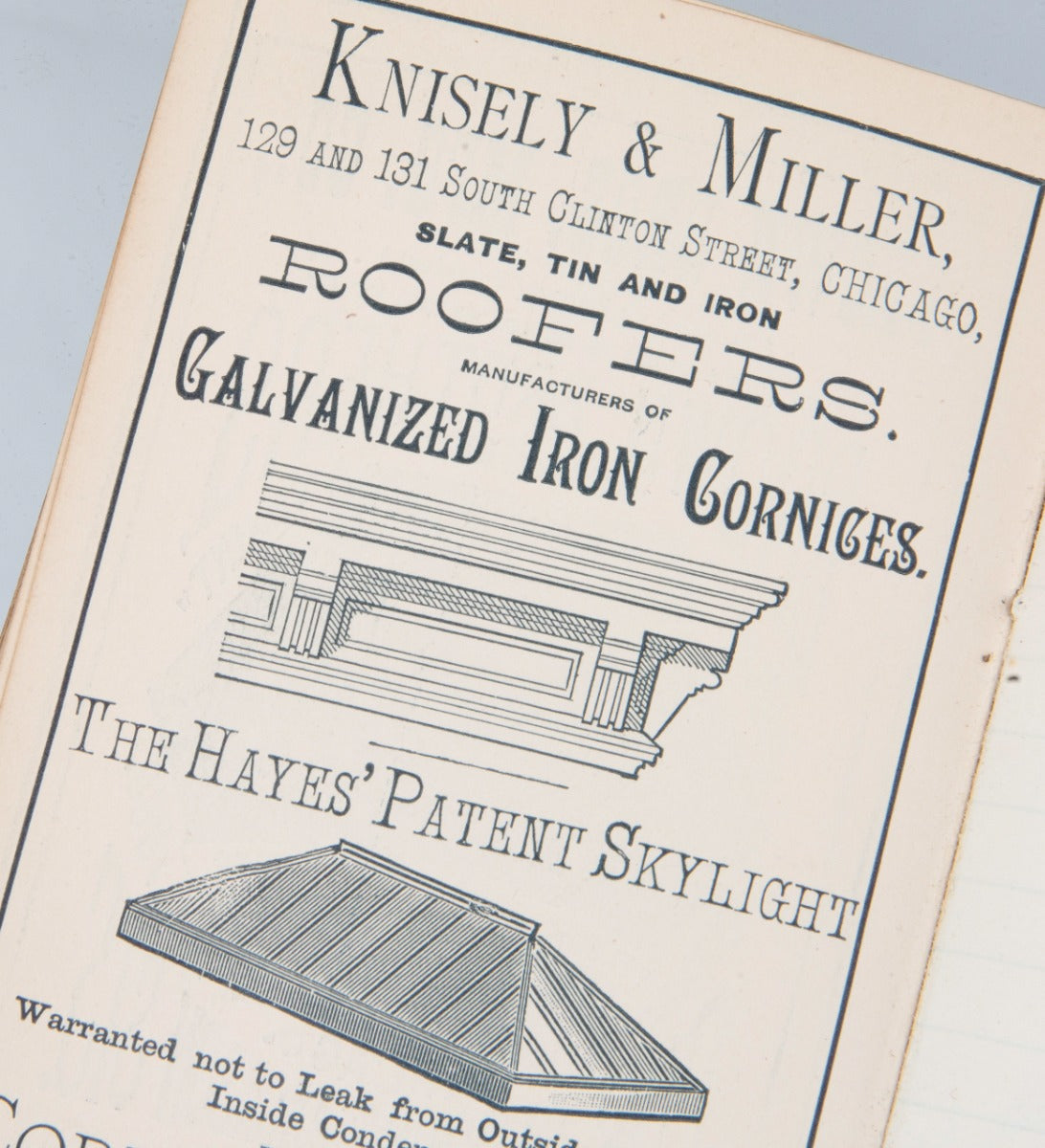 rare and highly sought after 1886 chicago-based union foundry company catalog with john edelamnn-designed ornament