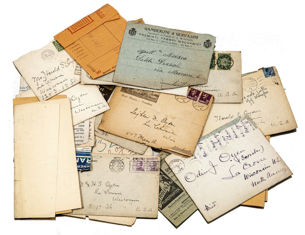 assortment of interior architectural designer odin j. oyen personal and business letters written shortly before he died in 1928