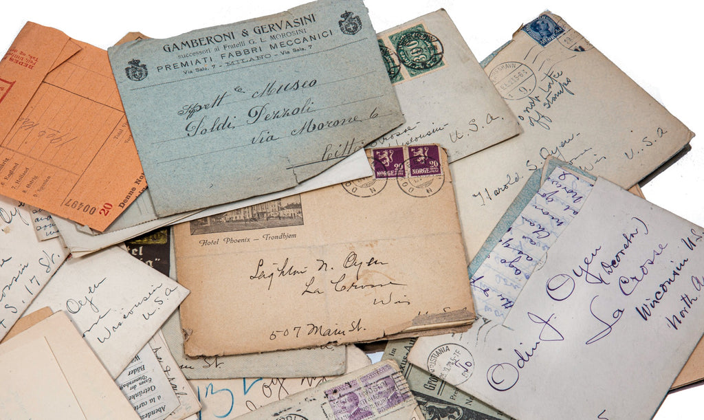 assortment of interior architectural designer odin j. oyen personal and business letters written shortly before he died in 1928