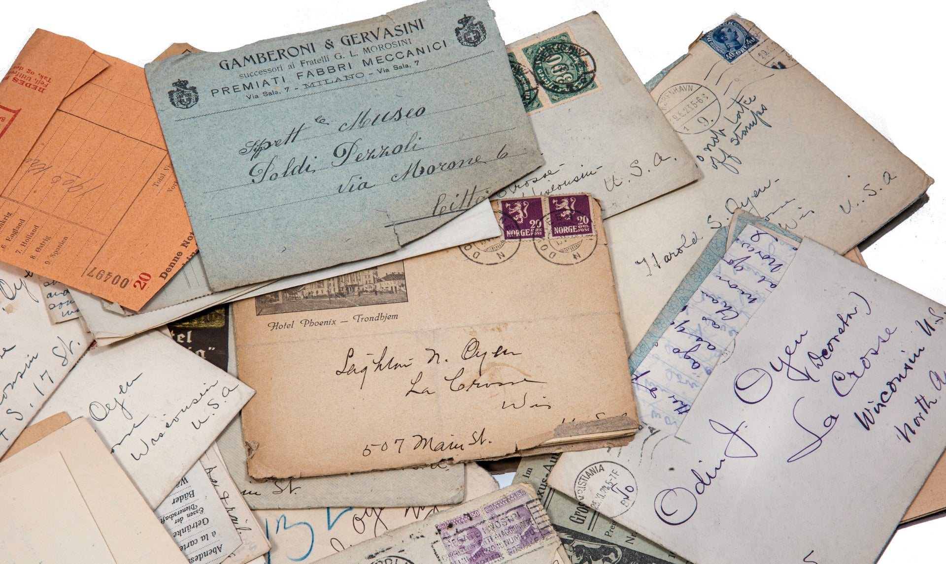 assortment of interior architectural designer odin j. oyen personal and business letters written shortly before he died in 1928
