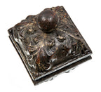 original louis h. sullivan-designed cast iron newel post bottom cap or finial from 1893 chicago stock exchange