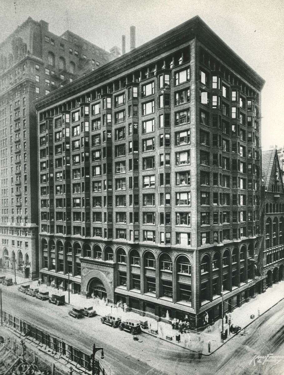 original louis h. sullivan-designed cast iron newel post bottom cap or finial from 1893 chicago stock exchange