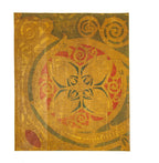 original healy and millet-designed polychromatic canvas stencil fragment from theodore link's union station in st. louis