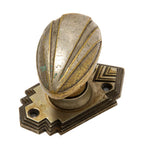 1928-29 holabird and root-designed nickel-plated cast bronze chicago daily news building interior office door hardware