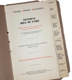 rare early 20th century cherry circle "bill of fare" made for chicago architectural association building