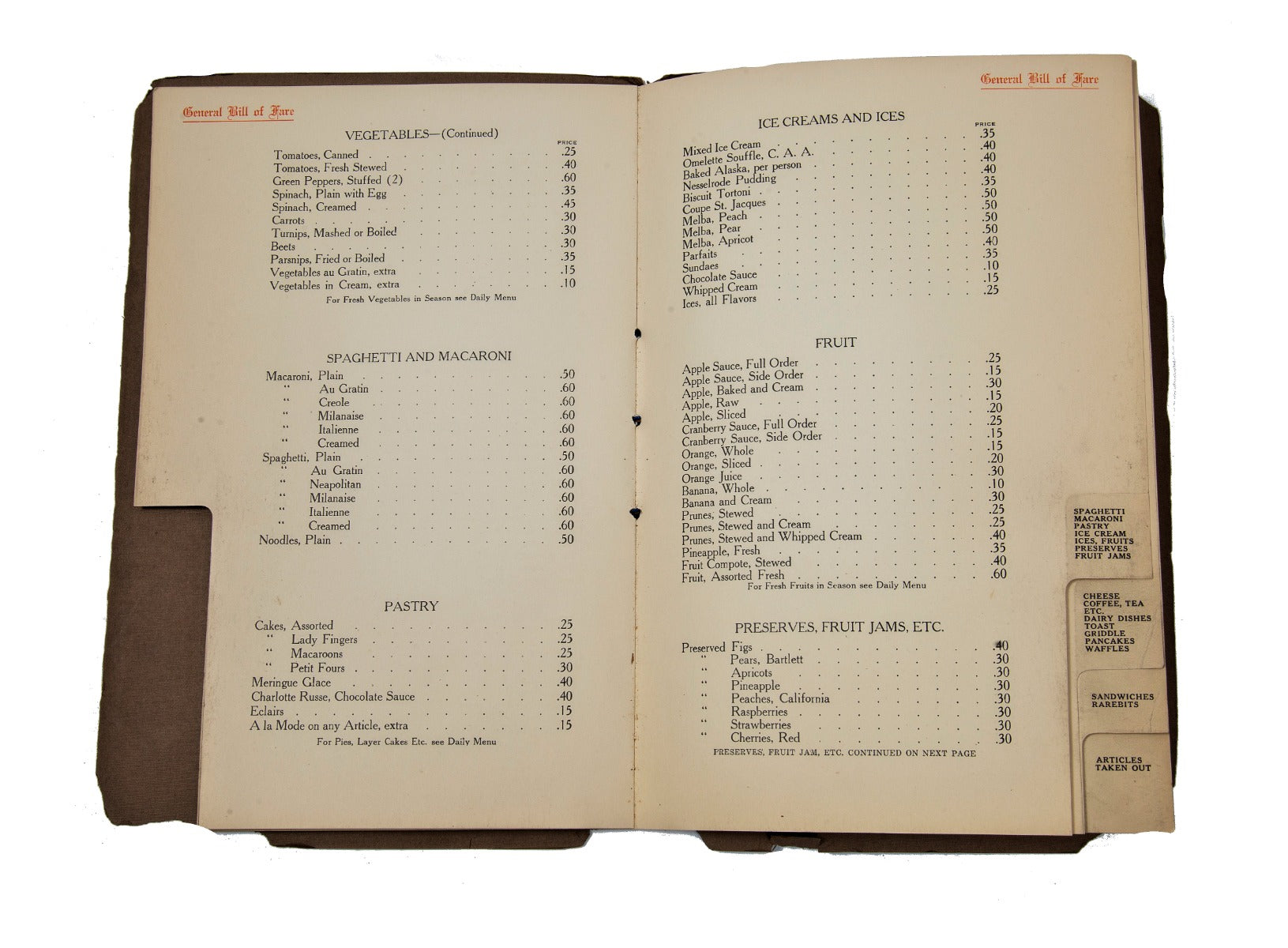 rare early 20th century cherry circle "bill of fare" made for chicago architectural association building