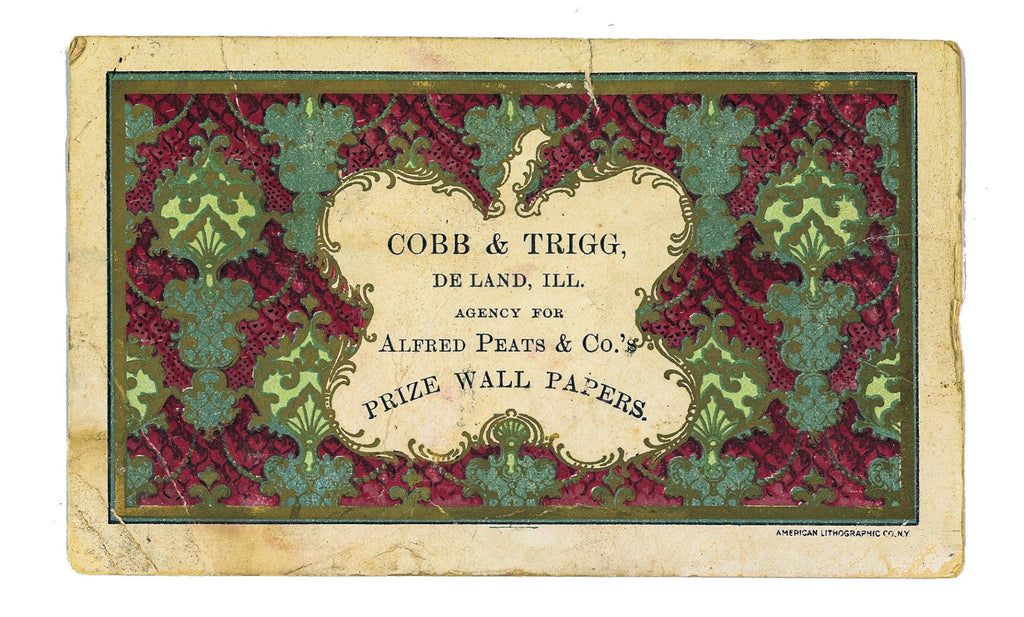 rare collection of original 19th and early 20th century residential and commerical building paint sample cards