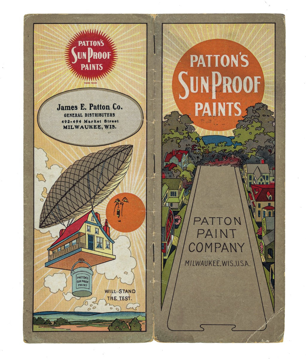 rare collection of original 19th and early 20th century residential and commerical building paint sample cards