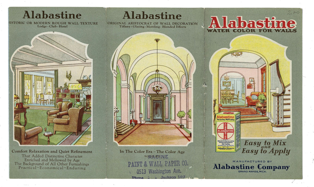 rare collection of original 19th and early 20th century residential and commerical building paint sample cards