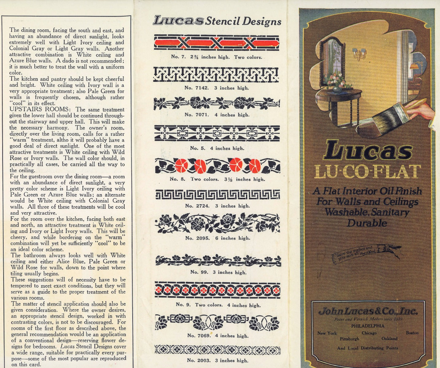 rare collection of original 19th and early 20th century residential and commerical building paint sample cards