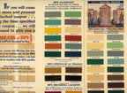 rare collection of original 19th and early 20th century residential and commerical building paint sample cards