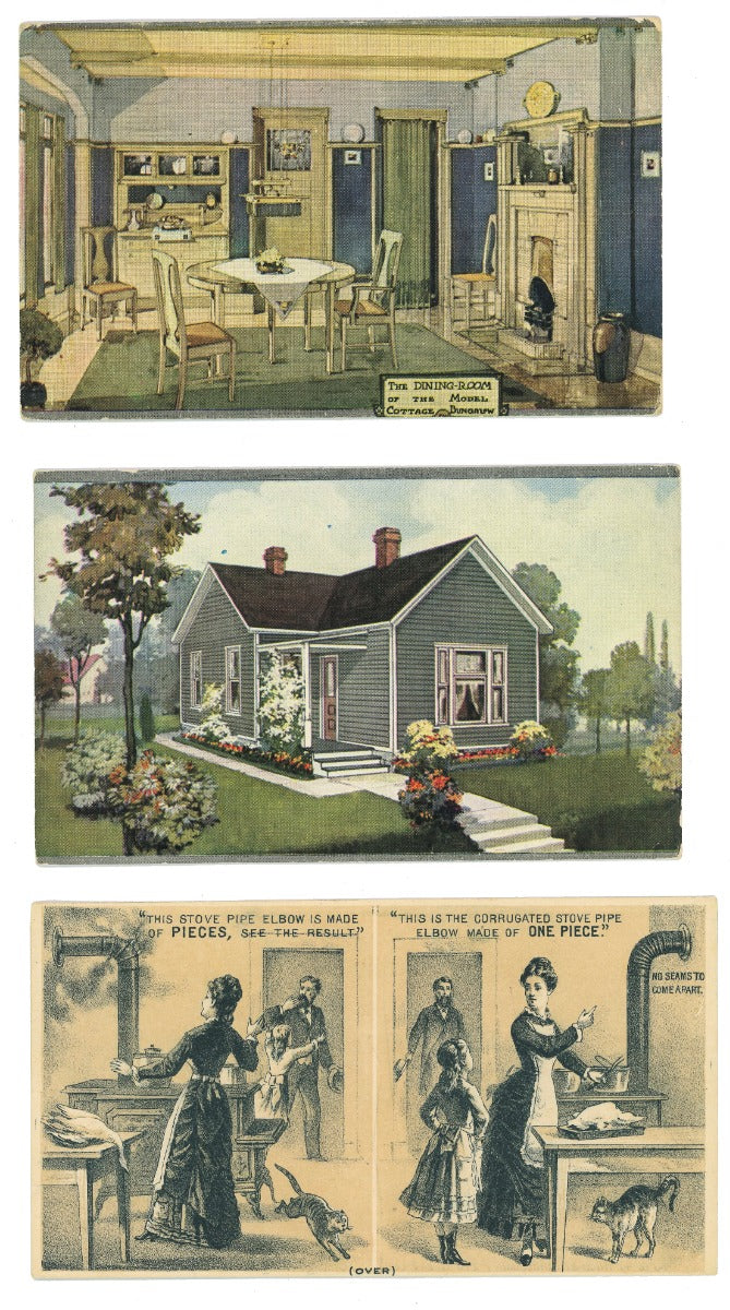rare collection of original 19th and early 20th century residential and commerical building paint sample cards