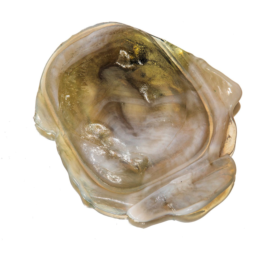 original late 19th or early 20th century tiffany glass lamp shade panel fragment