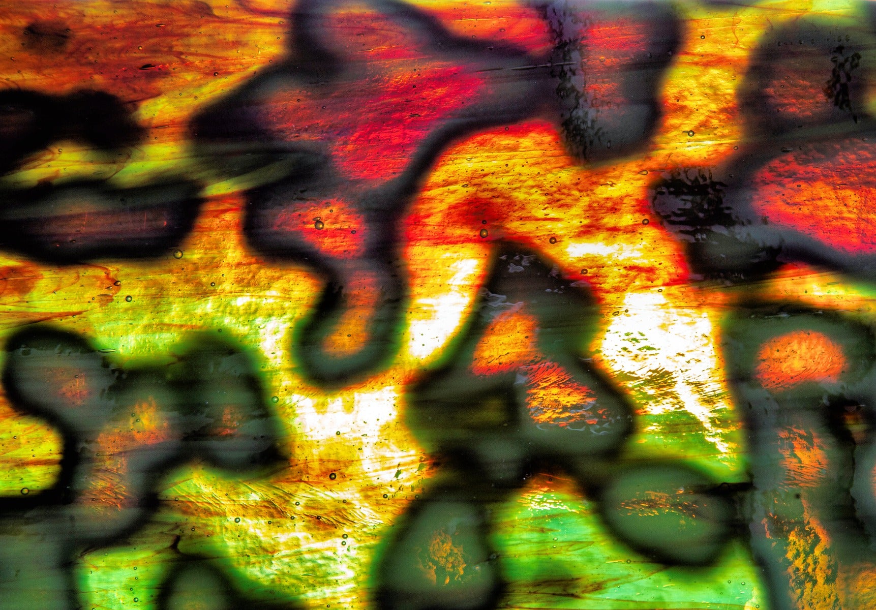 exceptional tiffany glass window fragment from david hank's 19th century house