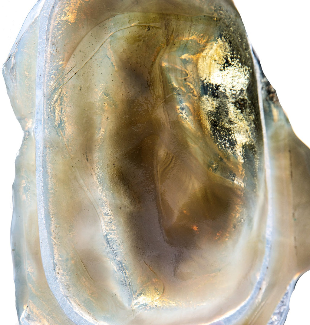 original late 19th or early 20th century tiffany glass lamp shade panel fragment