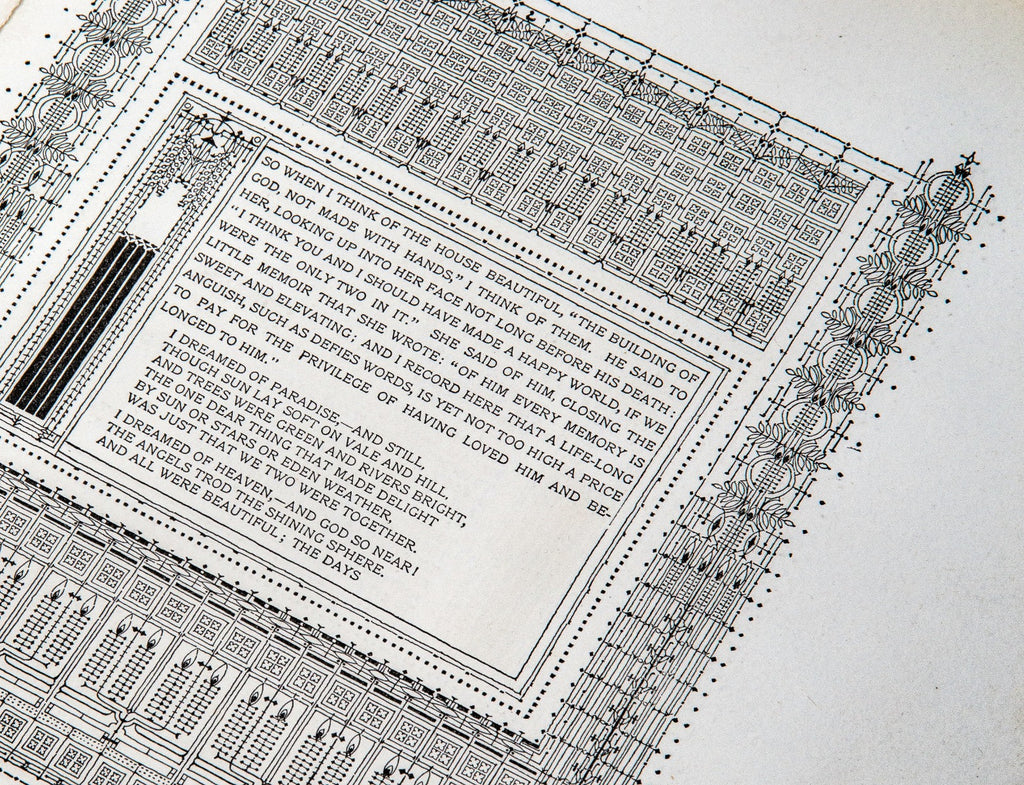 two original 1890s frank lloyd wright and william winslow auvergne press "house beautiful" book pages