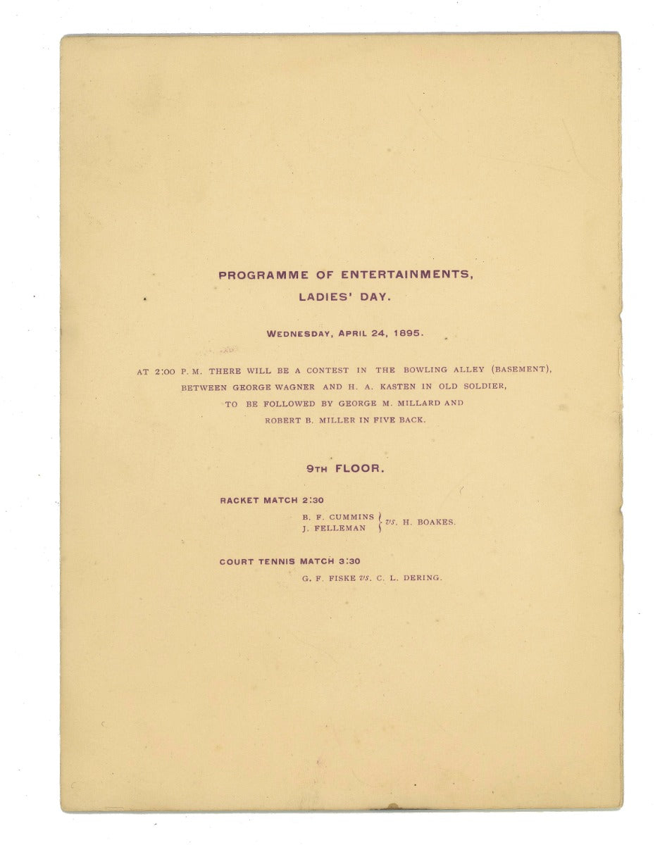 original 1890s chicago athletic association building "ladies day" cabinet card