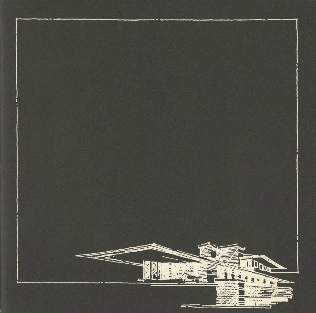 rare 1965 exhibition catalog or booklet for frank lloyd wright's vision and legacy exhibition at university of illinois