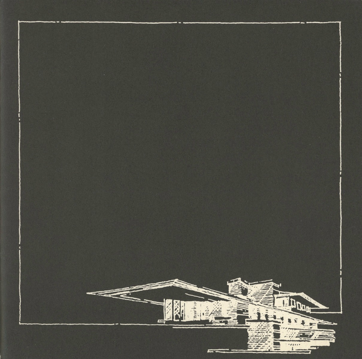 rare 1965 exhibition catalog or booklet for frank lloyd wright's vision and legacy exhibition at university of illinois