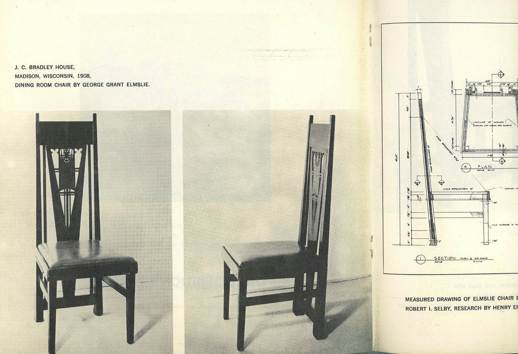 rare 1965 exhibition catalog or booklet for frank lloyd wright's vision and legacy exhibition at university of illinois