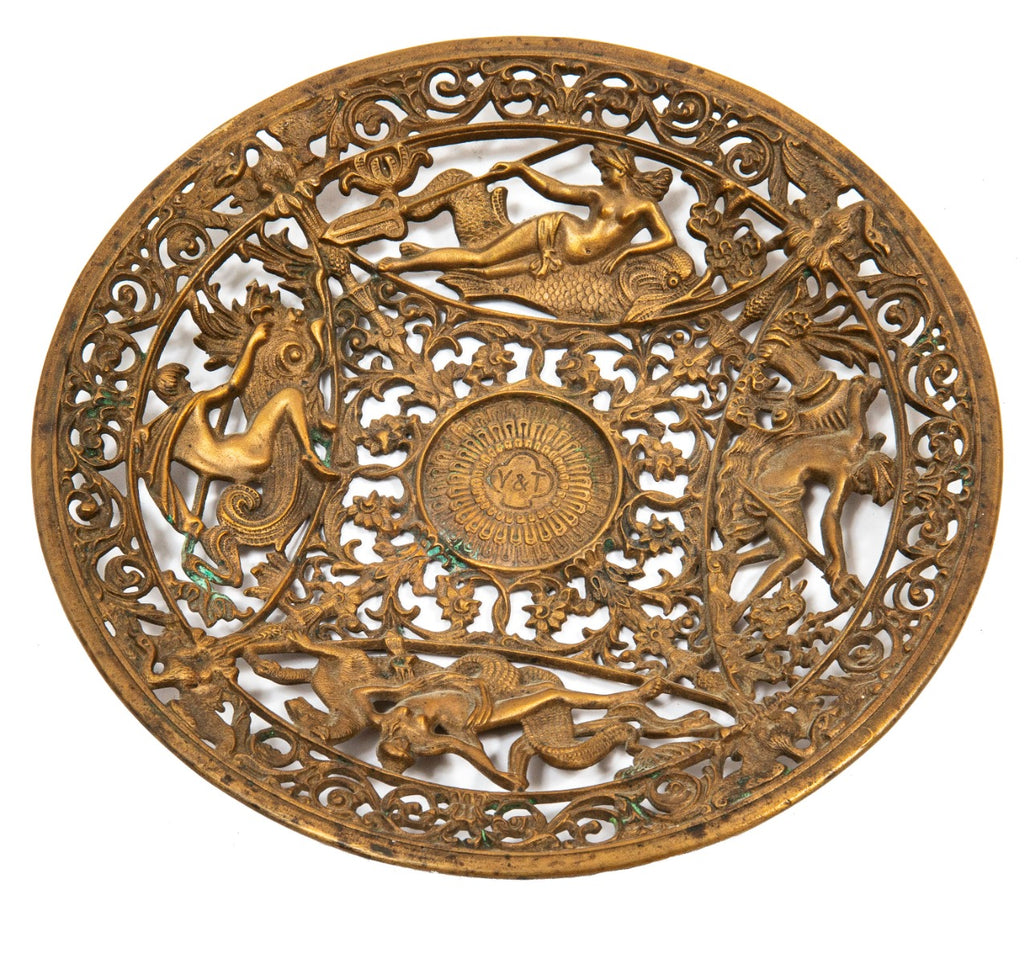 original late 19th or early 20th century yale and town hardware company salesman sample bronze card tray