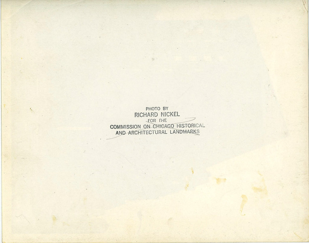 original 1970-71 richard nickel photographic print of adler and sullivan's chicago stock exchange building