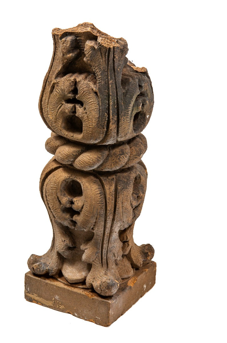 original 1895 henry c. koch-designed buff-colored terra cotta balustrade from milwaukee city hall