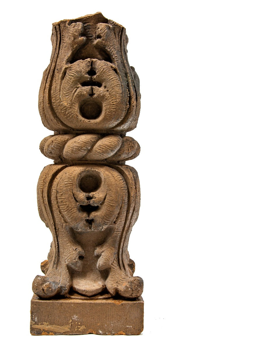 original 1895 henry c. koch-designed buff-colored terra cotta balustrade from milwaukee city hall