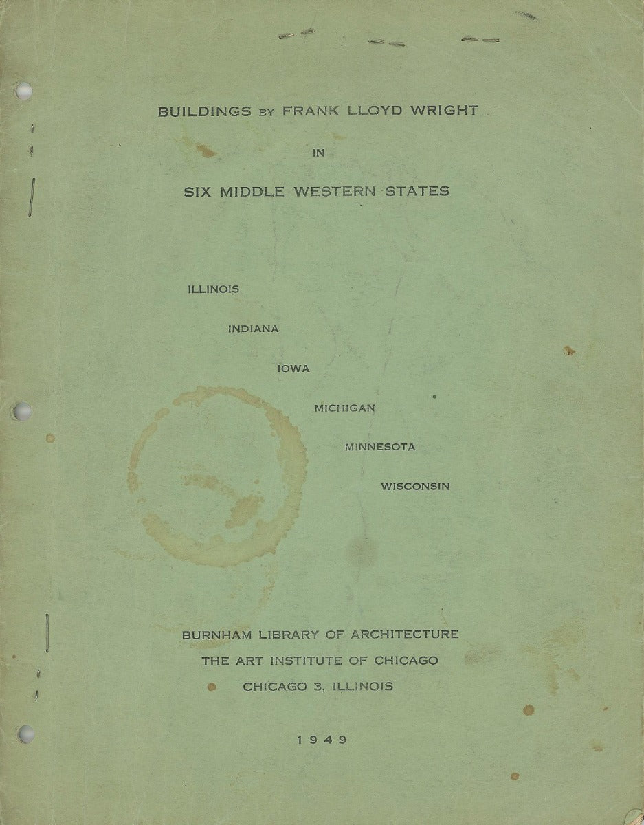 1949 buildings by frank lloyd wright in six middle western states