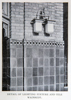 exceptionally rare claude bragdon-designed polychromed glazed gruby tile salvaged from the new york central train station in new york