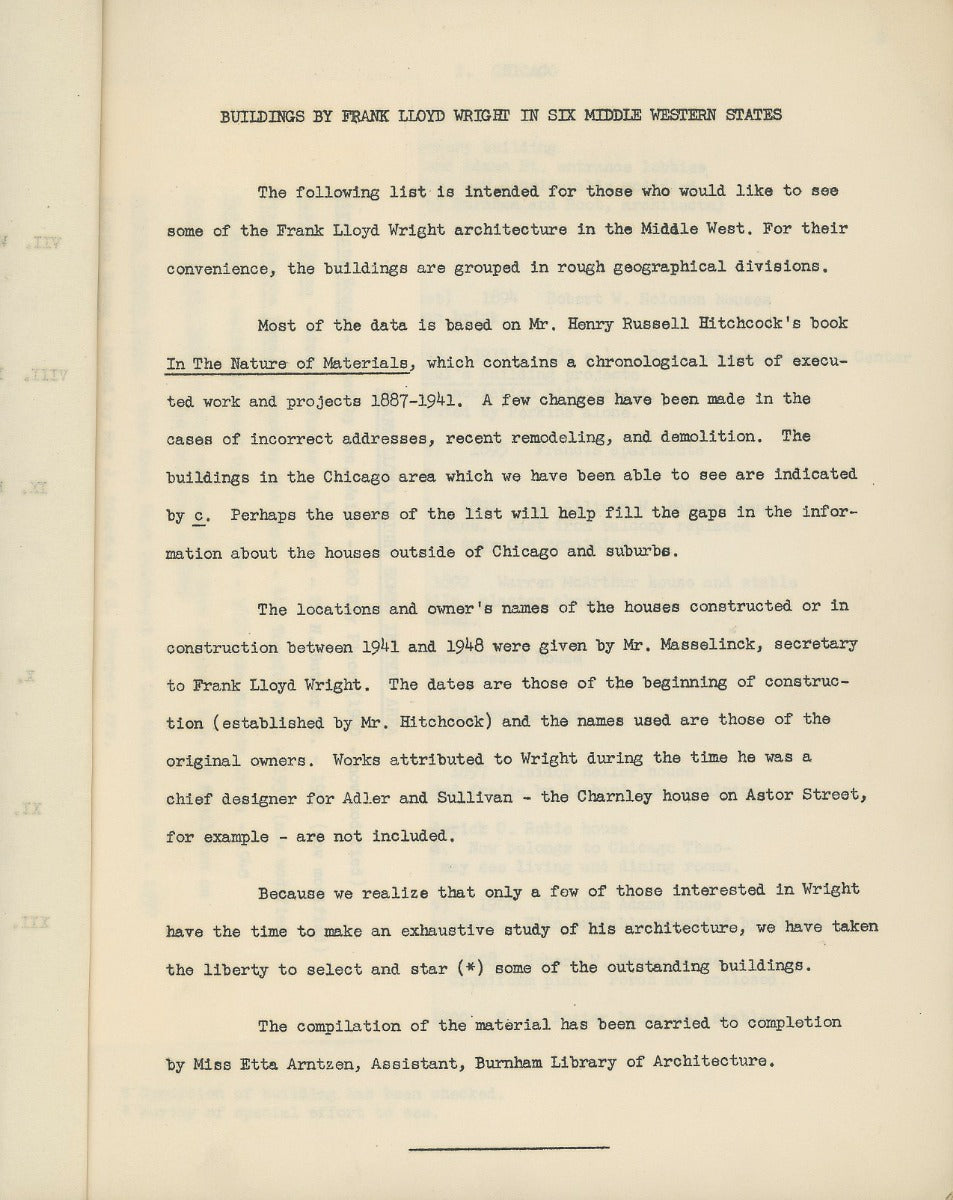 1949 buildings by frank lloyd wright in six middle western states