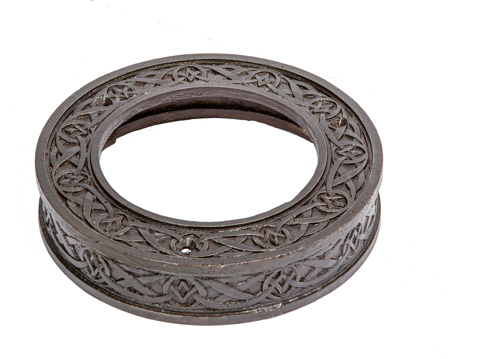 original 1892 exterior cast iron adler and sullivan meyer loft building column ring with unusual design