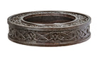 original 1892 exterior cast iron adler and sullivan meyer loft building column ring with unusual design