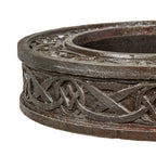original 1892 exterior cast iron adler and sullivan meyer loft building column ring with unusual design