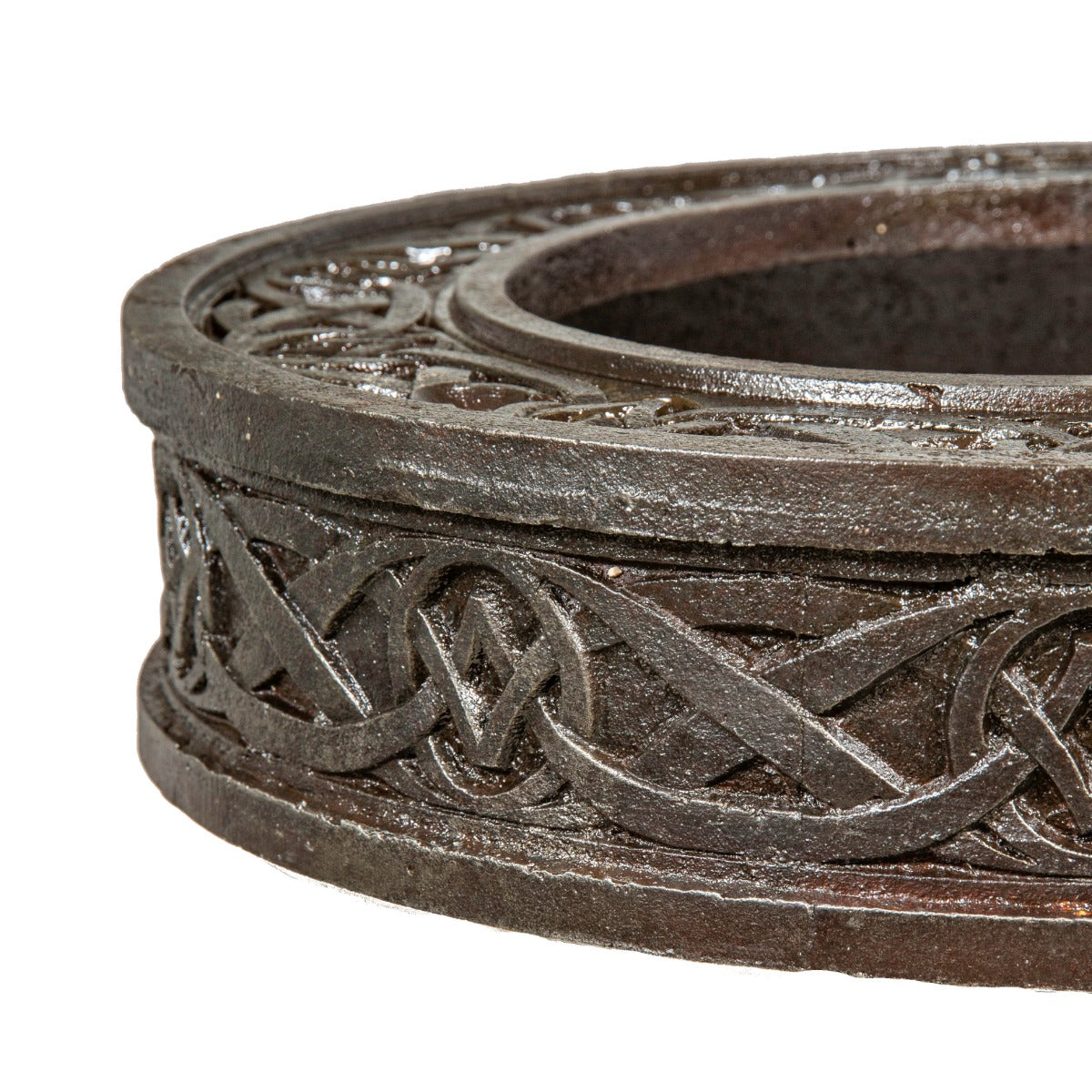 original 1892 exterior cast iron adler and sullivan meyer loft building column ring with unusual design