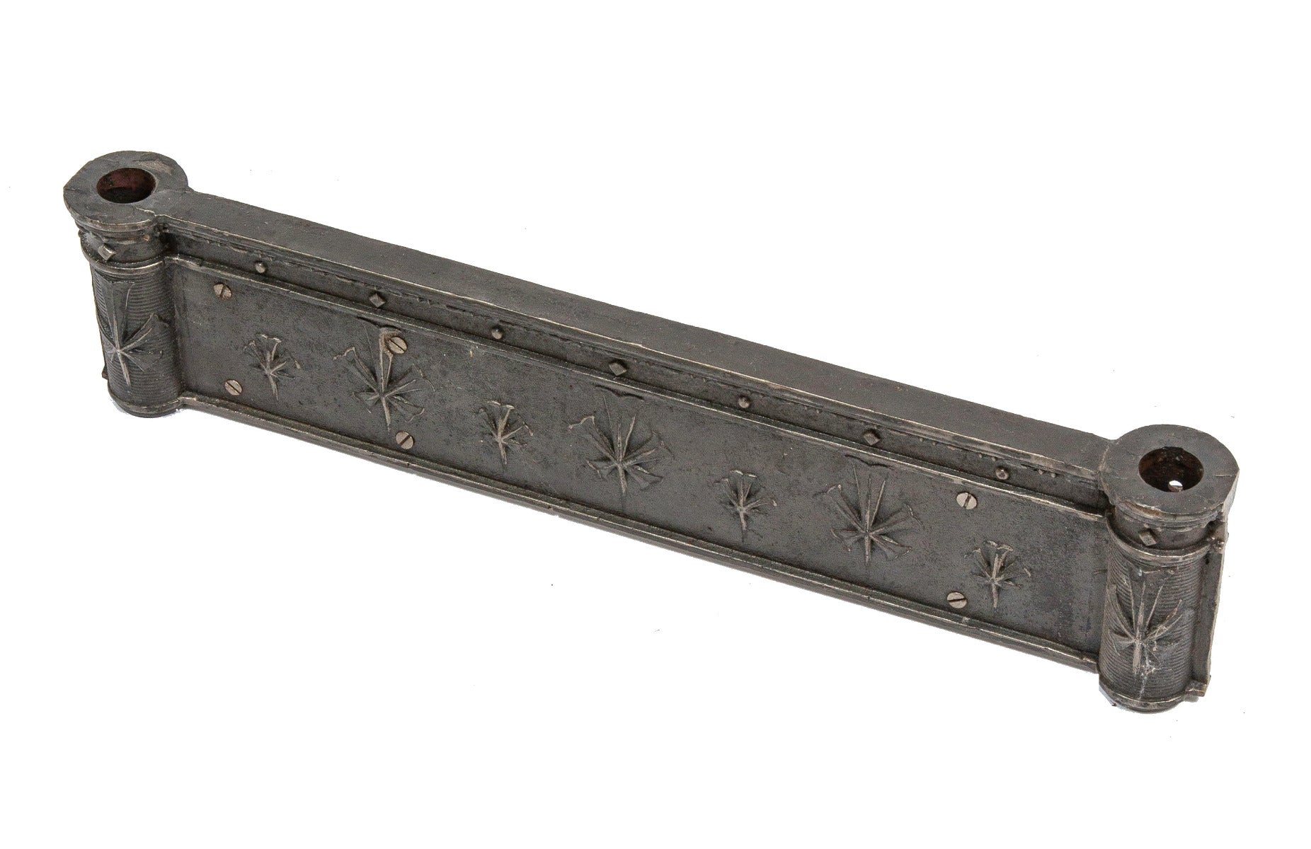 historically important cast iron interior reliance building elevator cage header executed by winslow brothers in 1895