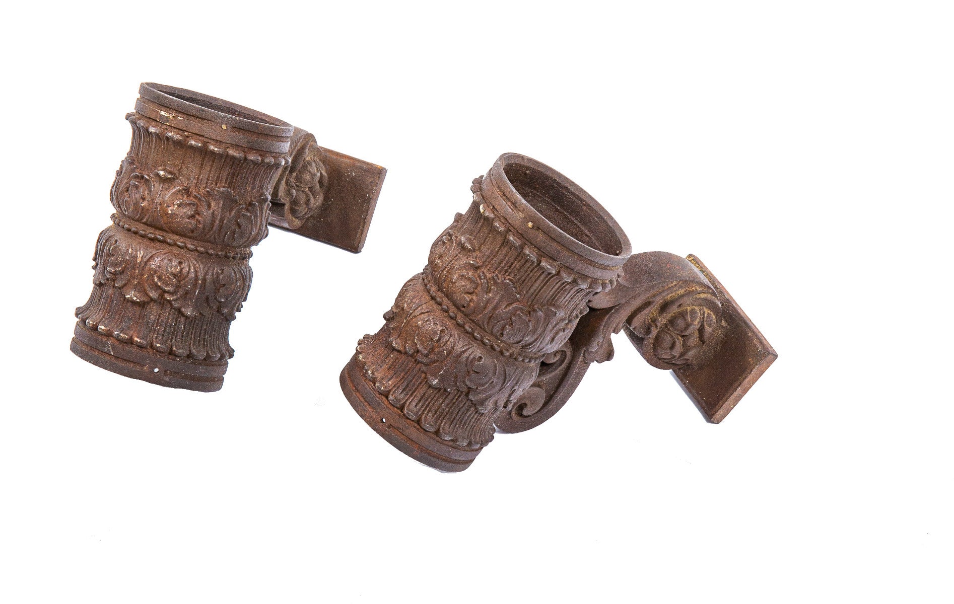 1890s ornamental cast iron schiller buiding or garrick theater interior elevator indicator lanterns