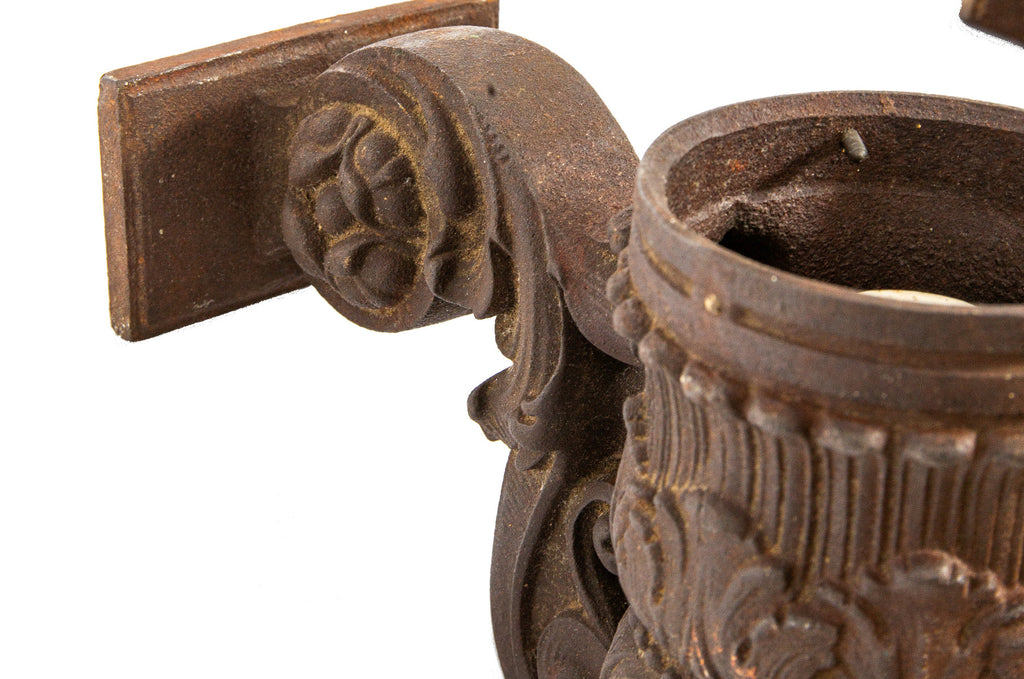 1890s ornamental cast iron schiller buiding or garrick theater interior elevator indicator lanterns