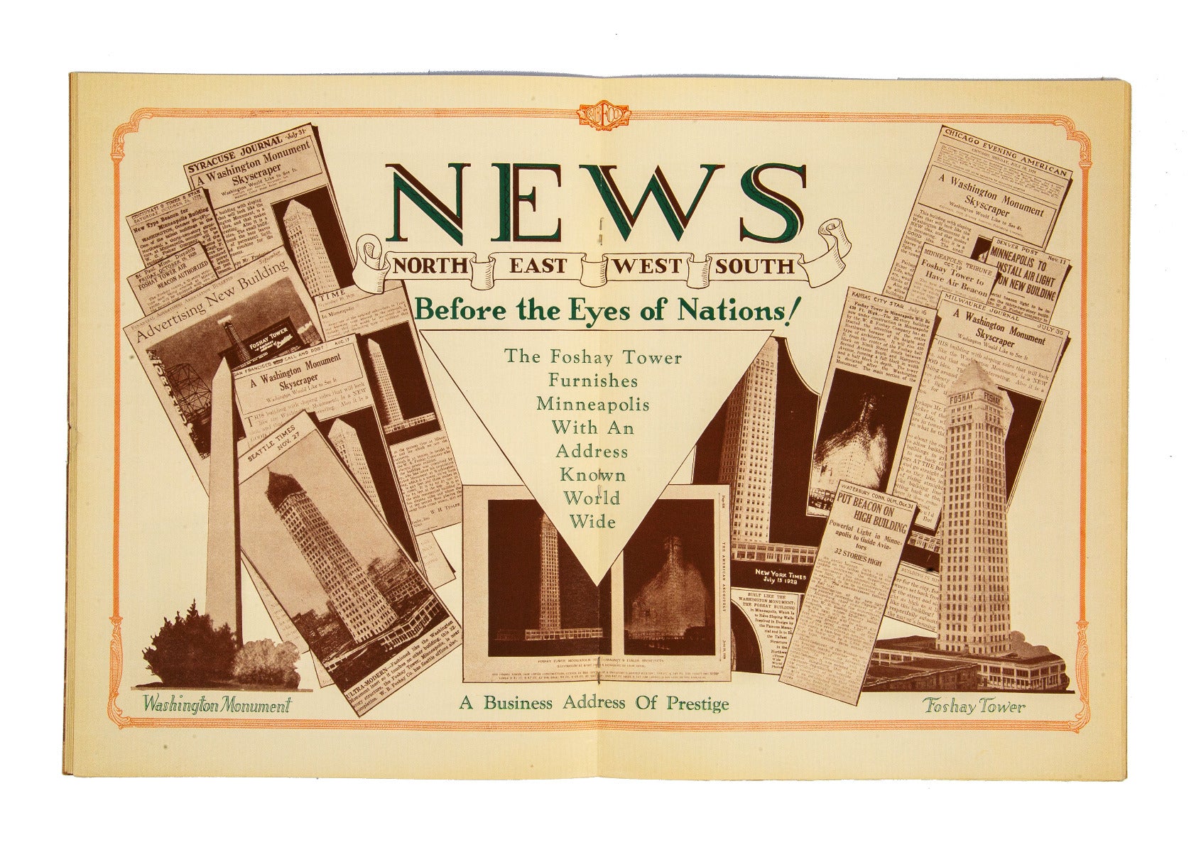 original 1929-30 foshay tower building dedication booklet