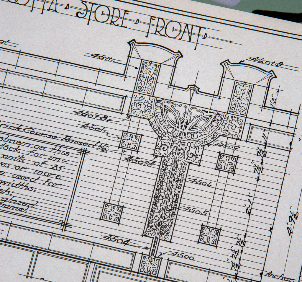 collection of seldom found original early 20th century midland terra cotta company building ornament catalog plates