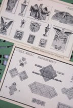 collection of seldom found original early 20th century midland terra cotta company building ornament catalog plates