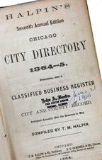group of three rare pre-chicago fire city of chicago hardbound city directories